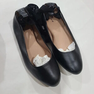 Torrid lace up ballet flats-‎ 10W black